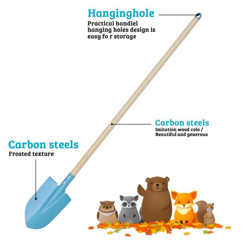 Long handle kids garden trowel