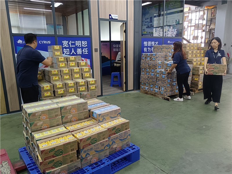 The staff are counting the gifts