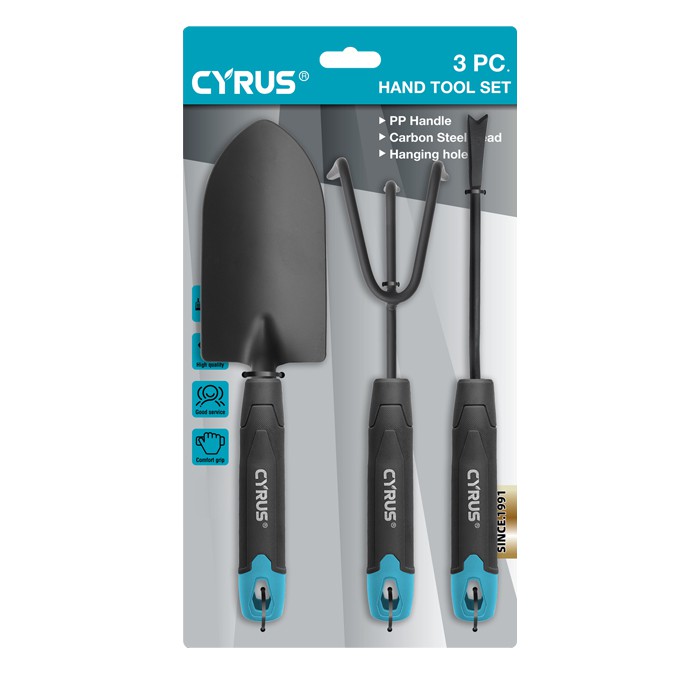 Сет ручних алата за башту од угљеничног челика